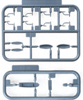 Grey plastic sprues from 1/700 Akagi Japanese Aircraft Carrier Waterline Kit With Updated Components And Decals For Military.
