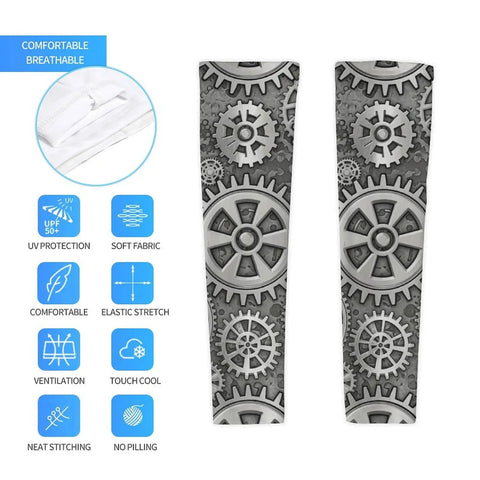 Top Shelf Compression Cooling Arm Sleeve For Tattoo Cover Up And Sun Defense Featuring Ultra Light Durable Lycra Quick Drying Air Flow Design For Gym Or Daily Grind Activities