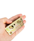 Heavy Duty Bed Rail Brackets Full Set Of 4, Rust Proof No Mortise Frame Connectors For Wood Beds held in hand