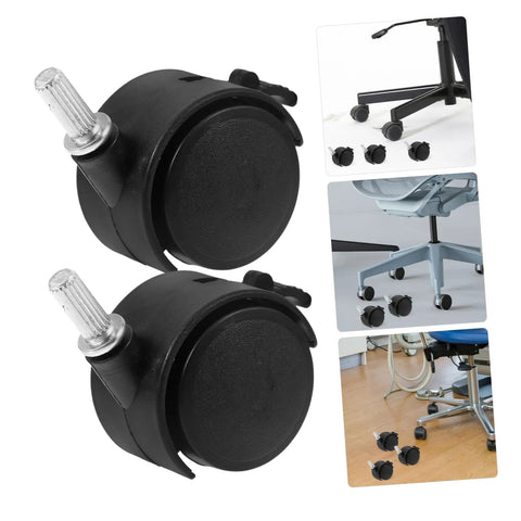 6 Heavy Duty Swivel Caster Wheels with Brake for Laundry Carts & Small Furniture Durable & Easy Spin Replacement Wheels for Home Use, close-up view.