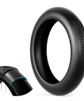 Anti Puncture Tire Insert For 20 By 4 Inch Fat Bike Tires showcasing puncture resistant liner next to circular tire.