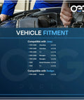 Mechanic working under hood, vehicle fitment for New 12V 117A PMA Alternator Compatible with Jeep and Dodge 1999-2000 models