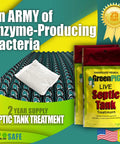 Enzyme Based Septic Tank Treatment Packets For Preventative Maintenance That Stops Clogs And Odors 2 Year Supply packaging