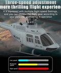 Rad RC Helicopter For Adults A60 Era With 2.4G 4CH Gyro Stabilized Remote Control Chopper featuring three-speed adjustment.