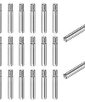 20 Pack M6 X 35mm Slotted Cylindrical Pin Dowel 304 Stainless Steel External Thread Locating Dowel Parallel Pins for Metal Devices
