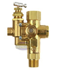 Gas Powered Air Compressor Pilot Check Valve Unloader Assembly 140 To 175 PSI One Half Inch Inlet To One Half Inch Outlet