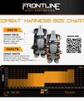 All Day Comfort Full Body Harness For Worksite Safety OSHA And ANSI Compliant with size chart and QR code for product details