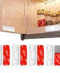 4 Pair Whole House Magnetic Cabinet Door Catch Latches No Drill Adhesive Rust Proof Stainless Steel Silent Closure for kitchen use