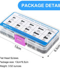 Heavy Duty M2 And M3 Laptop Screws Kit With 500 Piece Assortment For Notebook Pc Ssd Upgrade in plastic case, showing screw sizes and packaging details.