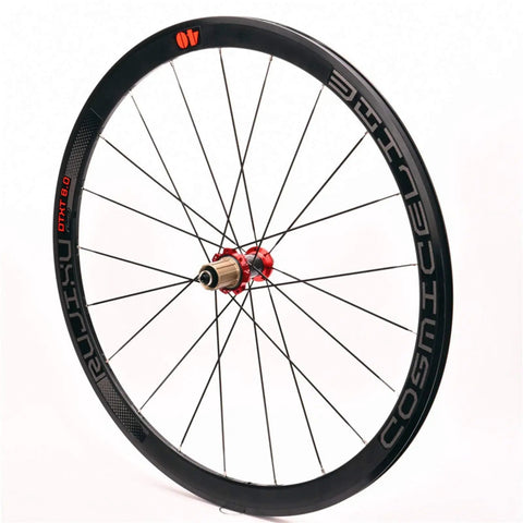 700C Road Bike Wheelset 40mm Rim Depth Ultralight Aluminum Rim Quick Release Reflective Brake Compatible Front 100mm Rim