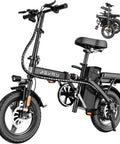 Foldable Electric Bike For Adults And Teens With 750W Peak Motor, 48V 10Ah Removable Battery, 30 To 35 Mile PAS Range