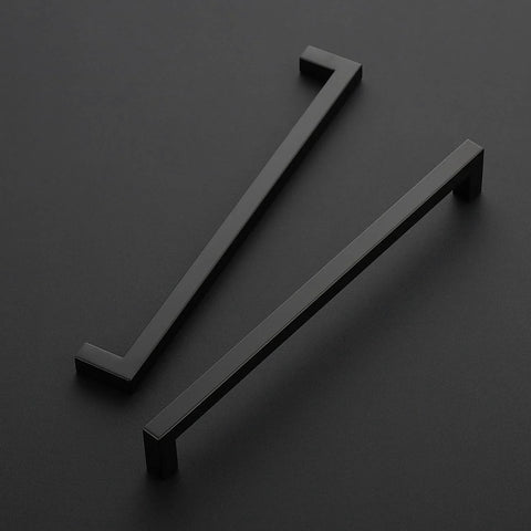 18 Pack 10 Inch Square Cabinet Handles Matte Black Pulls For Kitchen Cabinets And Drawers Center To Center 10 Inches