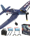 4 Channel RC Plane Ready To Fly Aerobatic Aircraft For Beginners With Easy Control And Stable Flight F4U Corsair Style RC Airplane with accessories and box