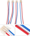 4 Pack Motorcycle Wiring Harness With Switch Buttons For Headlight And Horn, copper and plastic wires, plug and play design, close-up