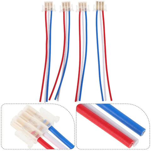 Colorful wiring connectors for All In One Handlebar Button For Scooters Electric Bikes And Motorcycles Horn Headlight And Turn Signal Connector