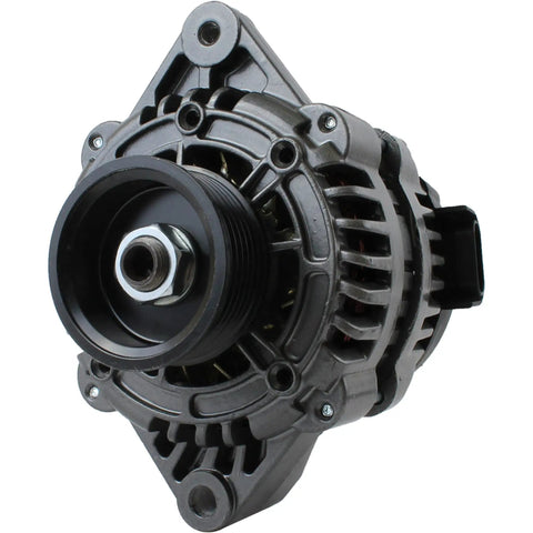 Alternator Replacement For Pleasurecraft Marine Inboard Sterndrive 95 Amp 12V With 6 Groove Pulley Fits 2003 To 2007 5L Engines