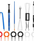 12 Pack Keyboard Lube Switch Puller Kits With Key Cap Remover Tools For Mechanical Keyboards, IC Chip Puller, Wire Shaft Puller