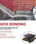 Demonstration of waterproof roof sealant application on cracks for quick bonding and leak repair