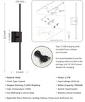Slick Black Cordless Wall Sconces Set Of Two Wireless Led Accent Lamps With Smooth Stepless Dimming And Handy Remote zero wiring hassle modern lighting for bedrooms hallways top shelf battery powered home glow up with dimensions and features.