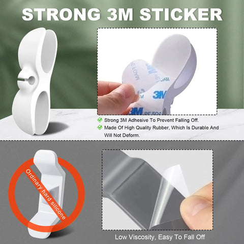 Stick On Small Appliance Cord Organizer 4 Pack For Kitchen Gadgets Keeps Cords Tidy And Hidden Wires Winder Holder adhesive details