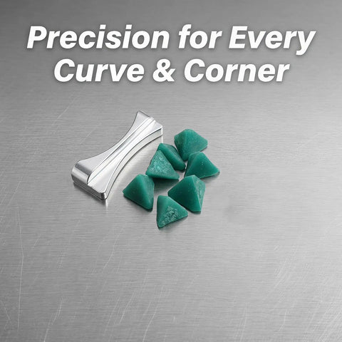Three Usable Sides Triangular Resin Polishing Media Blocks For Metal Tumbling Machines Deburring And Finishing Supplies