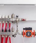 Heavy Duty Cast Iron Circulator Pump 33 GPM Hot Water Circulation Unit 3 Speed 1 1 4 Inch NPT Flange on radiant heating system.