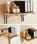 Two Pieces Adjustable Wall Mounted Triangle Folding Bracket Set For Shelves And Benches Heavy Duty Silver 8 10 12 14 Inch