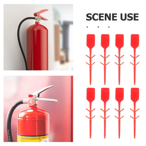 Top Grade 2000 Pack Fire Extinguisher Tamper Seals Plastic Safety Lock Pins Red Security Zip Ties for office use with fire extinguisher.