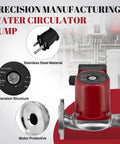 Top Shelf 1/8 HP Hot Water Circulation Pump Flanged No Hassle Direct Swap For Grundfos UP15-29SU 115 Volt with stainless steel and precision structure.