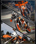 Motorcycle with DOT LED Dirt Bike Headlight 40W 2700LM Universal Motorcycle Front Light With DRL Hi Lo Beam