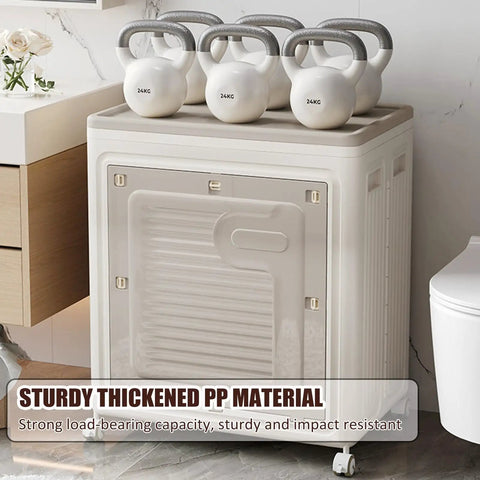 Super Chunky Foldable Storage Bin With Smooth Rolling Wheels And Secure Flip Lid For Clothes Bedding And Home Closet Organization Clutter Crushing Daily Go To