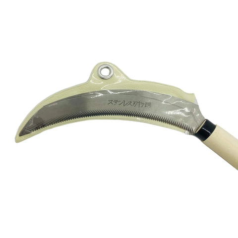 Serrated Sickle Garden Tool 6.7 Inch With Stainless Steel Blade For Weeding Harvesting Repotting And Bonsai Pruning Heavy Duty Sickle