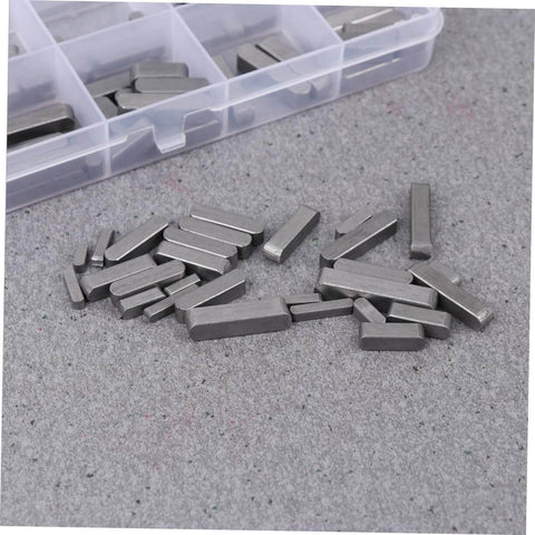 Pro Grade Square Parallel Pin Set With Flat Head Machine Pins, 140-Piece Assortment in durable lightweight steel
