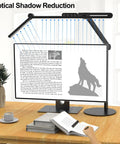 Architect Desk Lamp With Lit Atmosphere Lighting And Rotatable Swing Arm 24W Adjustable LED Desk Light For Home Office