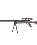 Beefy Heavyweight Spring Airsoft Sniper Rifle With Precision Tuning Over 450 FPS 30 Round Magazine Includes 3 To 9x40 Scope Bipod Sling
