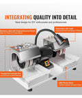 Six Inch Cabbing Machine With 1800 RPM Lapidary Grinder And Polisher Includes Lamp And Water Pump For Jade Stone And Rock Jewelry