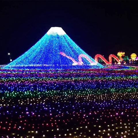 12V 500 Pack WS2811 RGB LED Pixels, Individually Addressable 12mm Diffused Full Color Digital Pixel Light Kit in outdoor display