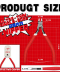 4.8 Inch Single Blade Model Nipper With Non Slip Grip For Gunpla Sprue Cutting, product size diagram