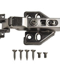 Silent Hydraulic Door Hinge With Integrated Oil For Bathroom Kitchen And Glass Cabinets, cold-rolled steel, fixed mount view