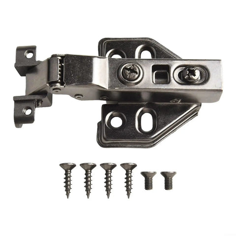 Silent Hydraulic Door Hinge With Integrated Oil For Bathroom Kitchen And Glass Cabinets, cold-rolled steel, fixed mount view