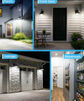 3 Pack Motion Sensor LED Bulbs A19 E26 13W 100W Equivalent Dusk To Dawn Light 5000K Daylight Infrared PIR Sensor on porch, garage, front door, storeroom