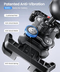 No Jiggle Anti Shake Motorcycle Phone Mount With 2026 Dual Vibration Dampener, close-up of anti-vibration components