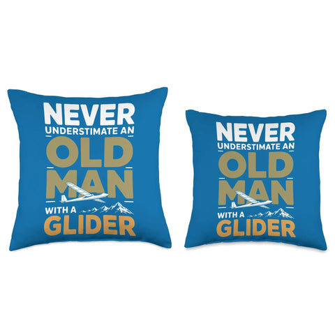 Sailplane Pilot Throw Pillow For Dads And Glider Fans Who Live For Silent Lifts Thermals And Ridge Soaring Perfect Gift For Aero Club Members