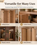 Heavy Duty Bronze Double Action Hinges Eight Pack With Mounting Screws Top Shelf Iron Swings Smooth As Butter For Cabinet Gate Screen Zero Hassle Hardware Built Tough on folding screens and cabinet doors.