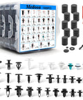 Hella Universal Car Retainer Clips 1101 Piece Kit With 32 Popular Sizes, various sizes and types of clips with removal tool for car trim.