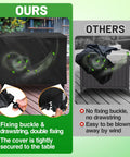 Heavy Duty Outdoor Grill Cart Cover For 54 Inch Table Fits Keter Unity XL Portable Bar Cabinet Weatherproof 420D Oxford Fabric Waterproof Food Prep Table And Serving Workstation with fixing buckle and drawstring for secure fit comparison