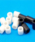 All Purpose Nylon Spacers Kit 600-800 Pcs M3 M4 10 Sizes Non-Threaded Hollow Standoffs No Nonsense Electrical Insulation And Vibration Dampening White ABS Nylon Plastic Assortment Box Set, mixed white and black spacers