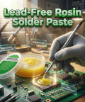 Low Melt Solder Flux Paste 60C No Clean Rosin Formula High Activity For PCB Repair And Electronics Welding 100g Pack in use