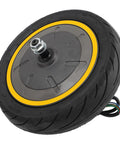 Rear Wheel Drive Hub Motor for Electric Scooter 36V 350W Replacement for Commuting and Urban Travel, black metal and rubber.