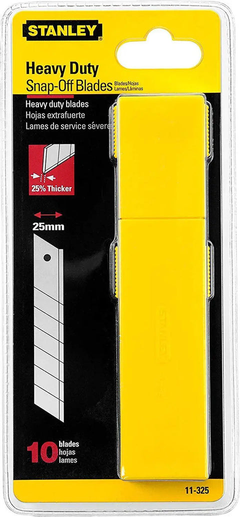 Replacement 25mm Snap-Off Blade With Dispenser For Heavy Duty Quick-Point Utility Knife Fits Most 25mm Snap-Off Knives 11-325T